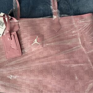 Jordan Pink Women's Tote Bag with Logo